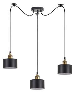 Φωτιστικό Οροφής Adept 77-8762 40x40x300cm 3xE27 60W Black-Gold Homelighting