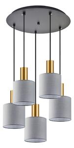 Φωτιστικό Οροφής Adept Tube 77-8608 40x40x300cm 5xE27 60W Multi-Grey Homelighting