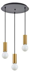 Φωτιστικό Οροφής Adept Tube 77-8571 35x35x300cm 3xE27 60W Black-Gold Homelighting