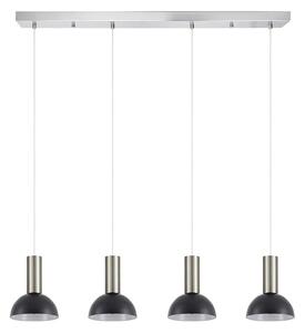 Φωτιστικό Οροφής - Ράγα Adept Tube 77-8469 85x15x300cm 4xE27 60W Nickel-Black Homelighting