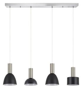 Φωτιστικό Οροφής - Ράγα Adept Flex 77-8927 85x16x300cm 4xE27 60W Nickel-Black Homelighting