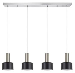 Φωτιστικό Οροφής - Ράγα Adept Tube 77-8455 85x14x300cm 4xE27 60W Nickel-Black Homelighting