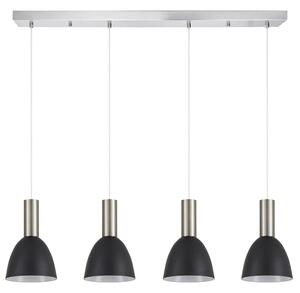 Φωτιστικό Οροφής - Ράγα Adept Tube 77-8462 85x16x300cm 4xE27 60W Nickel-Black Homelighting