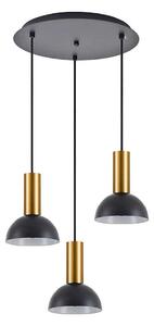 Φωτιστικό Οροφής Adept Tube 77-8649 35x35x300cm 3xE27 60W Black-Gold Homelighting