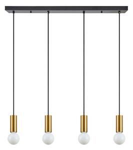 Φωτιστικό Οροφής - Ράγα Adept Tube 77-8573 85x8x300cm 4xE27 60W Black-Gold Homelighting