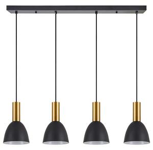 Φωτιστικό Οροφής - Ράγα Adept Tube 77-8644 85x16x300cm 4xE27 60W Black-Gold Homelighting