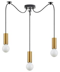 Φωτιστικό Οροφής Adept Tube 77-8569 30x30x300cm 3xE27 60W Black-Gold Homelighting