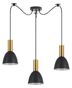 Φωτιστικό Οροφής Adept Tube 77-8640 40x40x300cm 3xE27 60W Black-Gold Homelighting