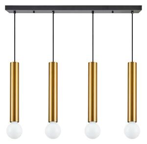 Φωτιστικό Οροφής - Ράγα Adept Tube 77-8684 85x8x300cm 4xE27/GU10 60W Black-Gold Homelighting