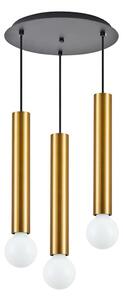 Φωτιστικό Οροφής Adept Tube 77-8682 5,5x300cm 3xE27/GU10 60W Black-Gold Homelighting