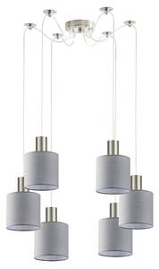 Φωτιστικό Οροφής Adept Tube 77-8422 6xE27 60W Nickel-Grey Homelighting