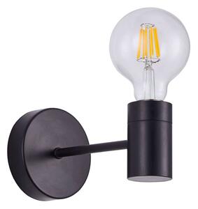 Φωτιστικό Τοίχου - Απλίκα Adept 77-8253 10x17x7,5cm 1xE27 60W Black Homelighting