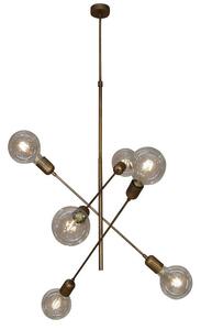 Φωτιστικό Οροφής Eric HL-3524-6 77-3801 60x60x113,5cm 6xE27 60W Bronze Homelighting