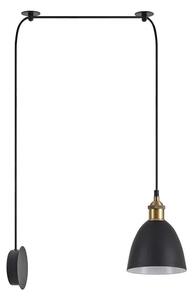 Φωτιστικό Τοίχου Adept 77-8897 50x16x300cm 1xE27 60W Black-Gold Homelighting