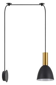 Φωτιστικό Τοίχου Adept Tube 77-8830 50x16x300cm 1xE27 60W Black-Gold Homelighting