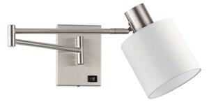 Φωτιστικό Τοίχου Adept 77-8372 10x59x14cm 1xE27 60W Nickel-White Homelighting