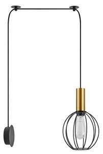 Φωτιστικό Τοίχου Adept Tube 77-8828 40x25x300cm 1xE27 60W Black-Gold Homelighting