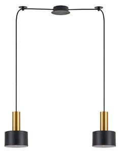 Φωτιστικό Οροφής Adept Tube 77-8634 50x14x300cm 2xE27 60W Black-Gold Homelighting