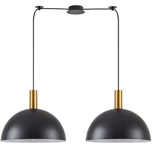 Φωτιστικό Οροφής Adept Tube 77-8591 100x40x300cm 2xE27 60W Black-Gold Homelighting