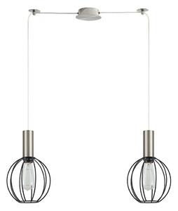 Φωτιστικό Οροφής Adept Tube 77-8445 50x20x300cm 2xE27 60W Nickel-Black Homelighting