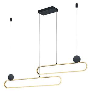 Φωτιστικό Οροφής Grant 342710208 139x12x150cm Dim Led 6500Lm 54W Brass-Black Trio Lighting