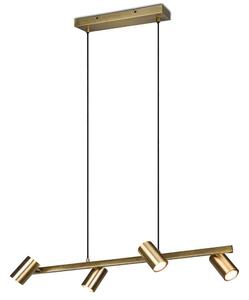 Φωτιστικό Οροφής - Ράγα Marley 302400404 80x18x150cm 4xGU10 35W Brass Trio Lighting