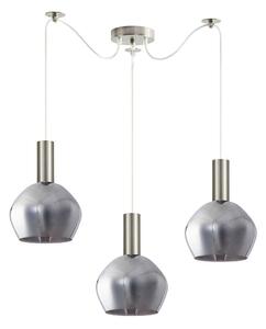 Φωτιστικό Οροφής Adept Tube 77-8401 50x50x300cm 3xE27 60W Nickel-Smoke Homelighting