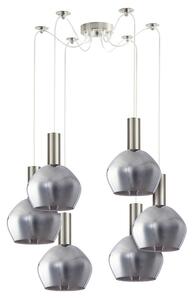 Φωτιστικό Οροφής Adept Tube 77-8400 50x50x300cm 6xE27 60W Nickel-Smoke Homelighting