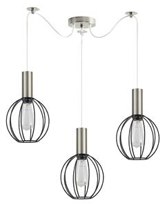 Φωτιστικό Οροφής Adept Tube 77-8444 50x50x300cm 3xE27 60W Nickel-Black Homelighting