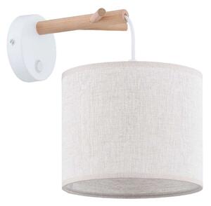 Φωτιστικό Τοίχου - Απλίκα Albero Linen 6555 1xΕ27 15W Φ28,5cm 35cm Beige TK Lighting