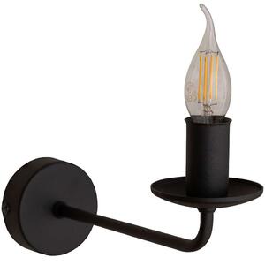 Φωτιστικό Τοίχου - Απλίκα Limal 4611 1xΕ14 10W 27,5x23cm Black TK Lighting