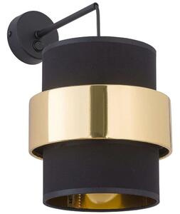 Φωτιστικό Τοίχου - Απλίκα Calisto New 4708 1xΕ27 15W 20x33cm Gold-Black TK Lighting