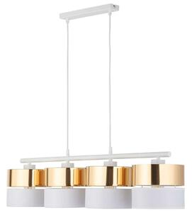 Φωτιστικό Οροφής - Ράγα Hilton 4775 4xΕ27 15W 94x95cm White-Gold TK Lighting