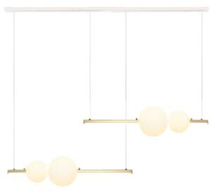 Φωτιστικό Οροφής - Ράγα 22235 105x15x100cm Dim Led 2600Lm 22W 3000K Gold-White