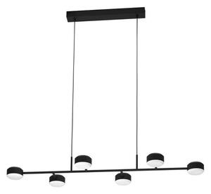 Φωτιστικό Οροφής-Ράγα Clavellina 900352 120x40x110cm 6xLed 7W Black Eglo