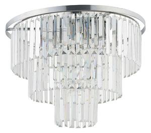 Φωτιστικό Οροφής-Πλαφονιέρα Cristal M 7628 56x41cm 9xE14 60W Silver-Clear Nowodvorski