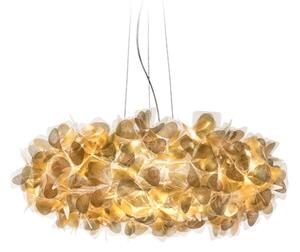 Φωτιστικό Οροφής Clizia Large Mama Non Mama 78cm E27 4x12W Gold - Transparent Wire Slamp