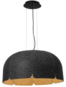 Φωτιστικό Οροφής Mute 20104 Φ80x37cm Led 2650lm 24W 4000K Dark Grey-Brown Faro Barcelona