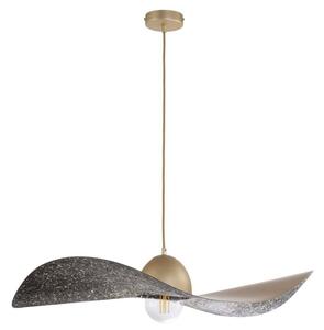 Φωτιστικό Οροφής Kapello L 32342 Φ76x12,5/80cm 1xE27 60W Black-Gold Sigma Lighting