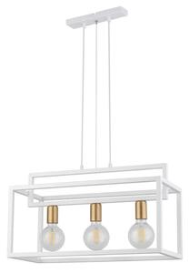 Φωτιστικό Οροφής-Ράγα Vigo 3 32442 26x58x80cm 3xE27 60W White-Gold Sigma Lighting