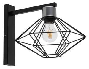 Φωτιστικό Τοίχου-Απλίκα Vario 40563 35x28x25cm 1xE27 60W Black-Silver Sigma Lighting