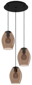 Φωτιστικό Οροφής Estanys 1 390161 Φ45x150cm 3xE27 40W Black-Brown Eglo