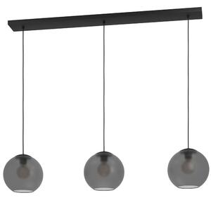 Φωτιστικό Οροφής - Ράγα Arangona 390214 125,5x24,5x150cm 3xE27 40W Grey-Black Eglo