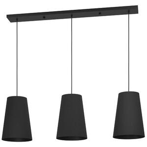 Φωτιστικό Οροφής - Ράγα Petrosa 390133 129x28x150cm 3xE27 40W Black Eglo