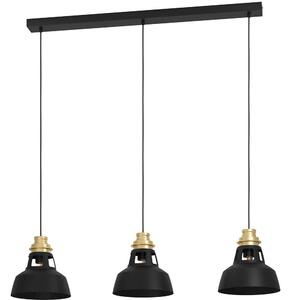 Φωτιστικό Οροφής - Ράγα Espinardo 390231 107x24x150cm 3xE27 40W Black-Gold Eglo