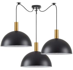 Φωτιστικό Οροφής Adept Tube 77-8590 40x28.5cm 3xE27 60W Black-Gold Homelighting