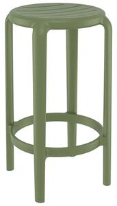 Σκαμπό Μπαρ Tom 20.0789 36x36x65cm Olive Green Siesta