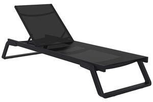 Ξαπλώστρα Tropic 20.0690 210x72x31cm Black Siesta