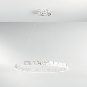 Φωτιστικό Οροφής Κρεμαστό Led-Navel-S60-MB Led 3900lm 3000/4000/6500K 150x60cm Marble Effect Luce Ambiente Design