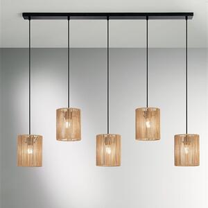 Φωτιστικό Οροφής - Ράγα I-Tropikana-S5 E27 176x115x23,5cm Natural Luce Ambiente Design